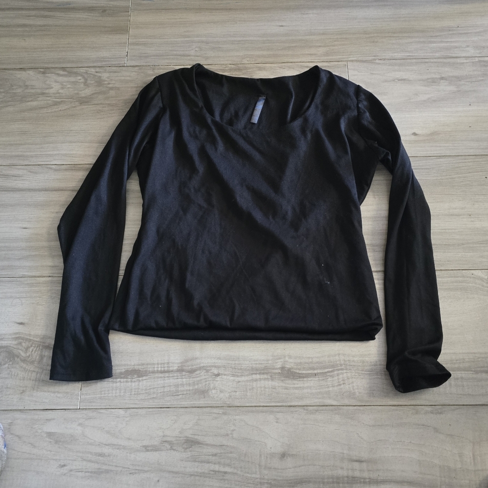 Black Long Sleeve Women's Top